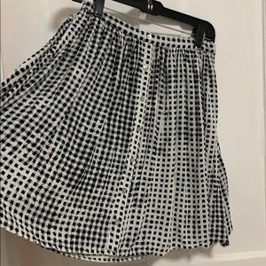 B&W High Wasted Skirt